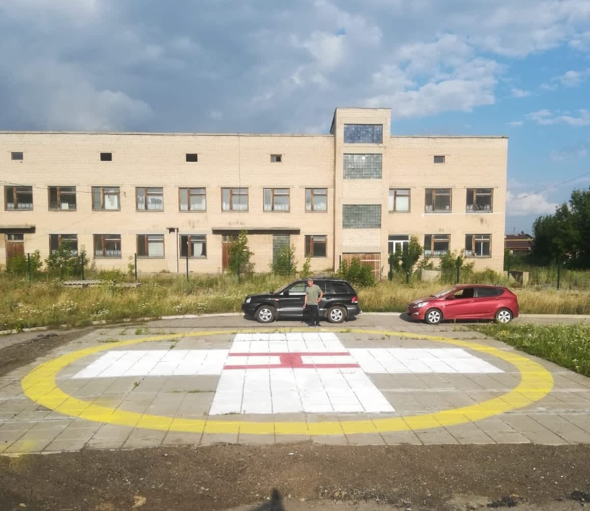 В Челябинской области появилась новая вертолётная площадка санавиации