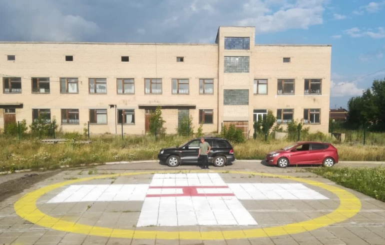 В Челябинской области появилась новая вертолётная площадка санавиации