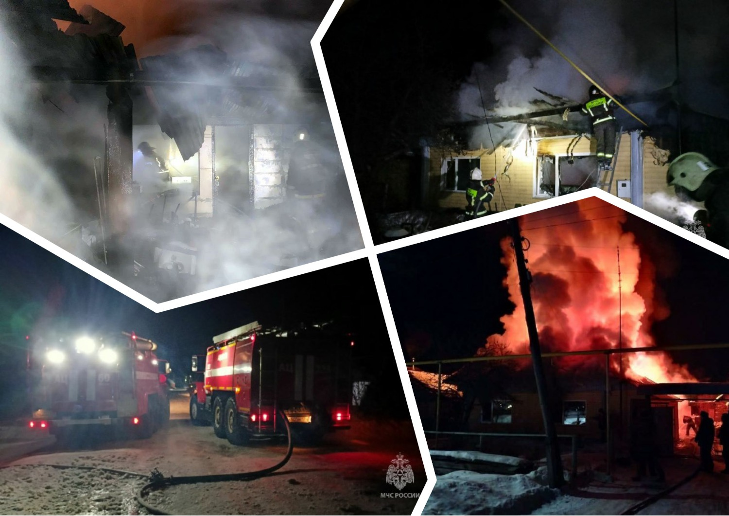 Во время тушения пожара в Челябинской области обнаружили тело 62-летней женщины