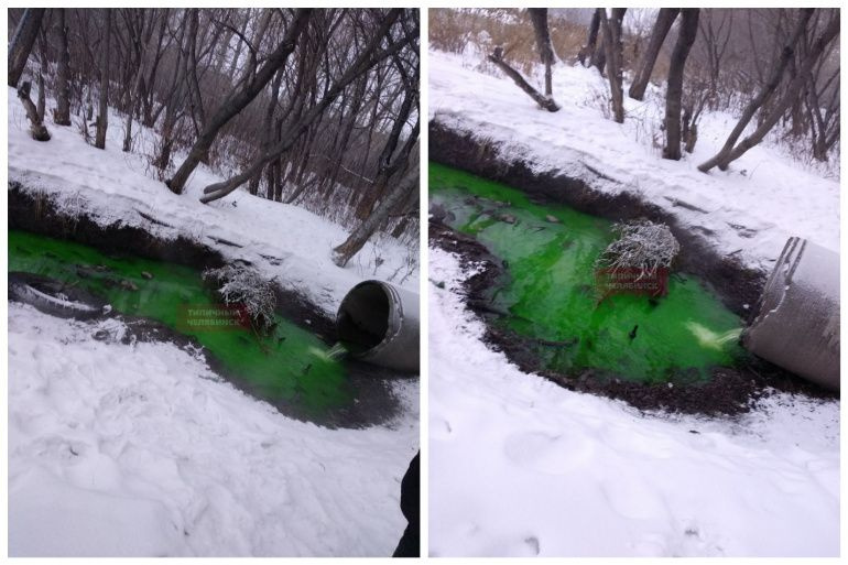 Зеленые воды последствия. Зеленая вода Челябинск. Уранин в реке. Зеленый снег в Челябинске. Зеленые воды Ишмы.