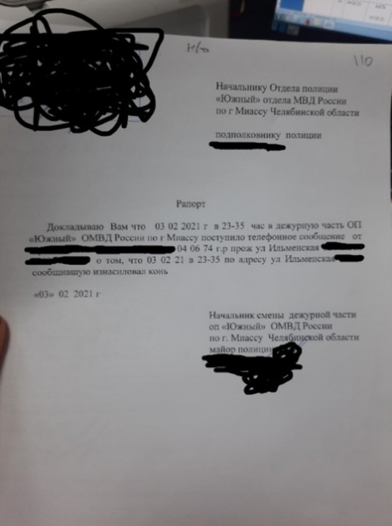 Женщина назвала своего насильника конём. Полиция Миасса восприняла всё  буквально | Pchela.news - Новости в Челябинске