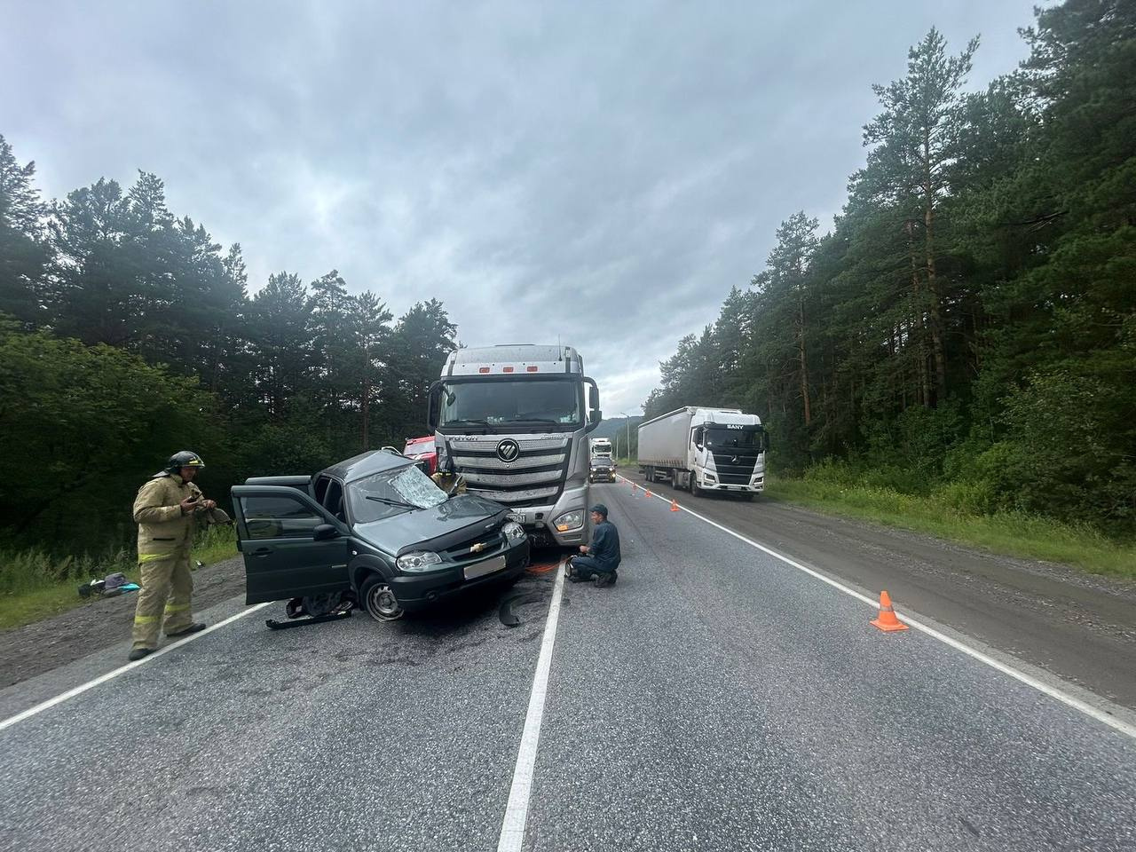 В Челябинской области водитель «Нивы» погиб после столкновения с фурой