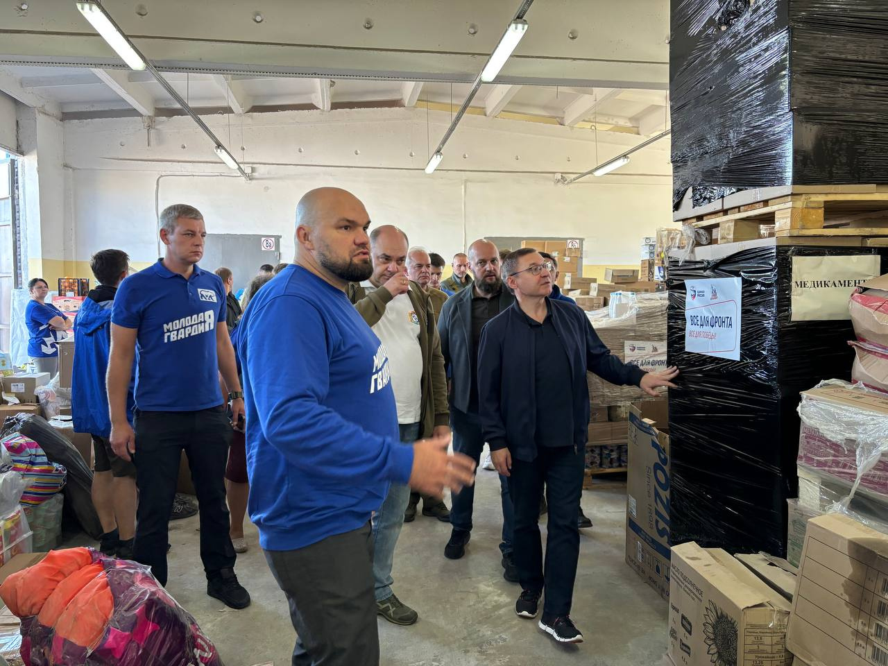 Правящая партия доставила в Курскую область более 800 тонн гуманитарной помощи